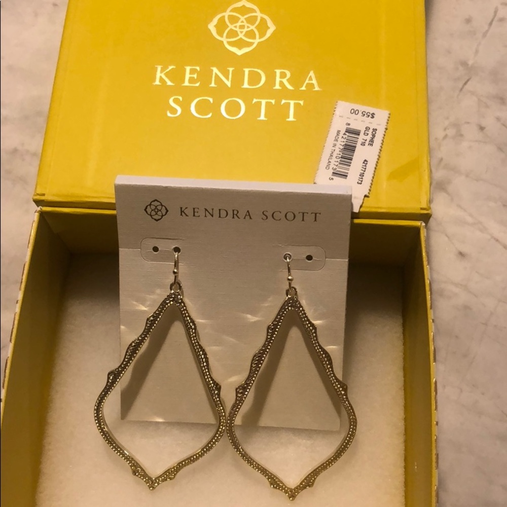 NWT Gold Kendra Scott Sophee Earrings